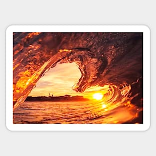 SUNSET IN THE TUBE DESIGN Sticker